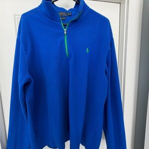 Ralph Lauren Blue Fleece with Green Trim